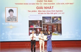 Trao giải Cuộc thi ảnh 'Khoảnh khắc di sản Yên Tử - Vĩnh Nghiêm - Côn Sơn, Kiếp Bạc'