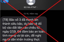 Lỗi kỹ thuật khiến nhiều người dân nhận tin nhắn cảnh báo bão từ năm 2024