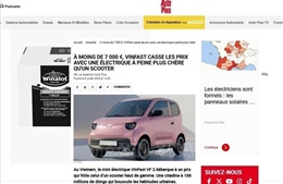 Xe điện Việt Nam gây chú ý trên báo Pháp