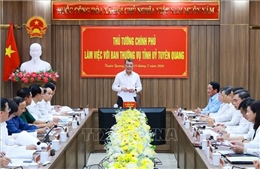 Thủ tướng Lê Minh Hưng làm việc với Ban Thường vụ Tỉnh uỷ Tuyên Quang