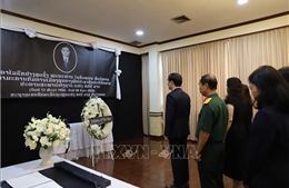 Cộng đồng người Việt Nam viếng Chủ tịch Quốc hội Lào Xaysomphone Phomvihane 