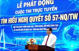 Quảng Ngãi: Thi trực tuyến tìm hiểu Nghị quyết số 57-NQ/TW
