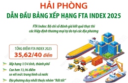 Hải Phòng dẫn đầu bảng xếp hạng FTA Index 2025