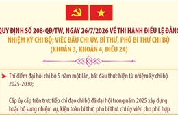 Quy định 208-QĐ/TW: Thí điểm đại hội chi bộ 5 năm một lần