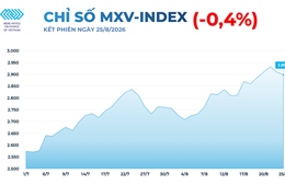 MXV-Index rời khỏi vùng 2.900 điểm