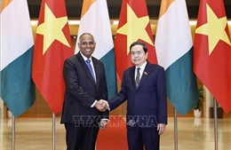 Chủ tịch Quốc hội Côte d’Ivoire Patrick Achi kết thúc chuyến thăm chính thức Việt Nam