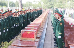 Cần Thơ tổ chức lễ viếng, truy điệu và an táng 38 hài cốt liệt sĩ