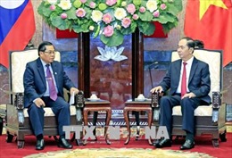 Chủ tịch nước Trần Đại Quang tiếp Phó Chủ tịch Quốc hội Lào Sengnouane Sayalat