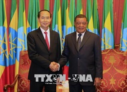 Chủ tịch nước Trần Đại Quang kết thúc chuyến thăm Ethiopia