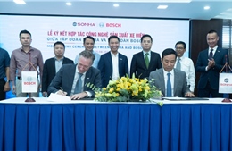 Tập đoàn Sơn Hà ký kết với Bosch phát triển công nghệ sản xuất xe máy điện