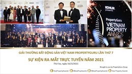 Giải thưởng bất động sản Việt Nam PropertyGuru lần thứ 7 chính thức ra mắt