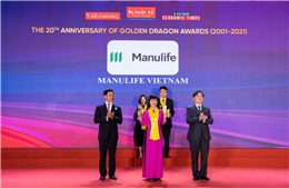 Manulife Việt Nam nhận Giải thưởng Rồng Vàng 