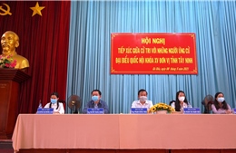 Bầu cử QH và HĐND: Những người ứng cử đại biểu Quốc hội tiếp xúc cử tri tại Tây Ninh