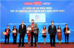 Masterise Homes được vinh danh Top 10 Thương hiệu mạnh Việt Nam 2021