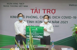 Vietcombank hỗ trợ Kon Tum phòng, chống dịch COVID-19