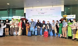 Nha Trang đón chuyến bay chở khách du lịch quốc tế có hộ chiếu vaccine của Bamboo Airways