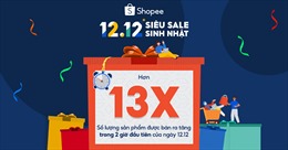 Trong 2 giờ đầu tiên 12/12, Shopee bán ra tăng gấp hơn 13 lần so với ngày thường