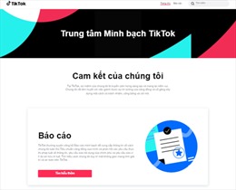 TikTok cải tiến mới Trung tâm Minh bạch trực tuyến 