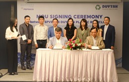 Suntory PepsiCo ký kết biên bản hợp tác chiến lược với Nhựa tái chế Duy Tân 