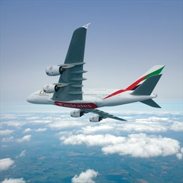 Emirates sẽ khai thác khoang hạng Phổ thông Đặc biệt trên dòng máy bay A380 với 5 thành phố mới