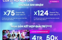 Lazada Việt Nam ghi nhận doanh thu tăng gấp 75 lần trong 2 giờ đầu tiên diễn ra lễ hội 