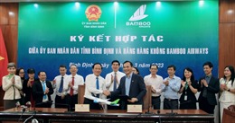 Bamboo Airways và tỉnh Bình Định ký thoả thuận hợp tác xúc tiến du lịch 