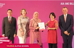 Đại diện Việt Nam giành giải thưởng &#39;Trường học lành mạnh nhất AIA&#39;