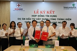 PC Quảng Ngãi và Vietcombank ký kết tài trợ vốn thực hiện 24 công trình điện năm 2024