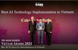 Ngân hàng số Cake nhận giải &#39;Ngân hàng AI tốt nhất&#39; từ The Asian Banker
