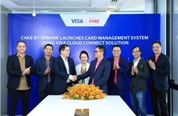 Visa hợp tác Cake quản lý thẻ qua công nghệ đám mây