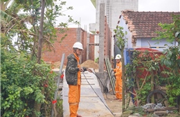 Hoàn thành cấp điện 100% nhà hư hỏng nhẹ, gần 99% nhà hư hỏng nặng 