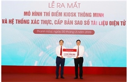 Agribank đồng hành triển khai mô hình Kiosk hành chính công thông minh tại Thanh Hóa