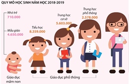 Quy mô học sinh, sinh viên tăng hơn 1 triệu so với năm học trước