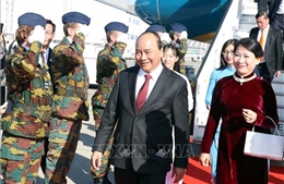 Thủ tướng Nguyễn Xuân Phúc đến Brussels