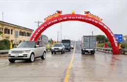 Thông xe cầu Văn Lang 1.460 tỷ đồng nối Hà Nội với Phú Thọ