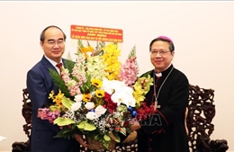 Lãnh đạo TP Hồ Chí Minh thăm, chúc mừng Tòa Tổng giám mục Giáo phận TP Hồ Chí Minh