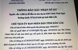 Điều tra việc giả mạo văn bản của Chủ tịch UBND tỉnh Đắk Lắk