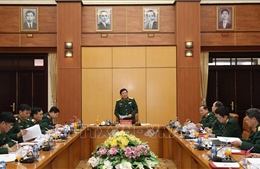 Bộ trưởng Ngô Xuân Lịch làm việc với Bộ Tổng tham mưu, Tổng cục Chính trị