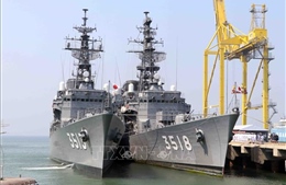 Tàu Lực lượng tự vệ trên biển Nhật Bản cập cảng Tiên Sa