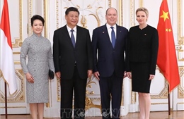 Chủ tịch Trung Quốc Tập Cận Bình hội đàm với Hoàng thân Monaco Albert II