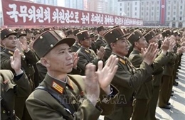 Mít tinh lớn chào mừng Chủ tịch Kim Jong-un tái đắc cử Chủ tịch Ủy ban Quốc vụ Triều Tiên