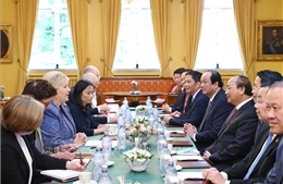 Thủ tướng Nguyễn Xuân Phúc hội đàm với Thủ tướng Na Uy 