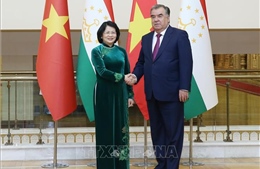 Phó Chủ tịch nước Đặng Thị Ngọc Thịnh tiếp xúc song phương lãnh đạo nhiều nước tại Tajikistan 