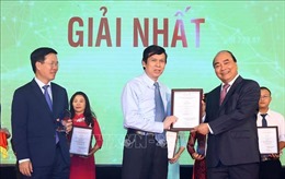 Thủ tướng Nguyễn Xuân Phúc dự Lễ trao Giải thưởng toàn quốc về thông tin đối ngoại năm 2018