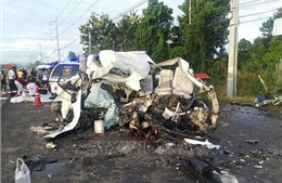 Tai nạn giao thông thảm khốc tại Thái Lan, nhiều công dân Lào tử vong