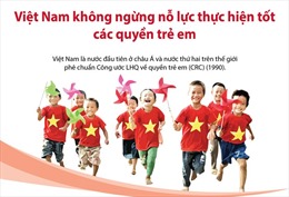 Việt Nam không ngừng nỗ lực thực hiện tốt các quyền trẻ em