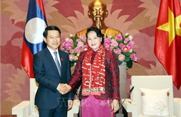 Chủ tịch Quốc hội Nguyễn Thị Kim Ngân tiếp Bộ trưởng Ngoại giao Lào