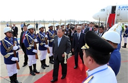 Tổng Bí thư, Chủ tịch Lào thăm chính thức cấp nhà nước tới Campuchia