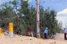 Dự án cấp điện cho đảo Nhơn Châu chậm tiến độ do vướng mắc giải phóng mặt bằng