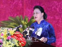 Chủ tịch Quốc hội dự Đại hội đại biểu Đảng bộ tỉnh Hòa Bình lần thứ XVII